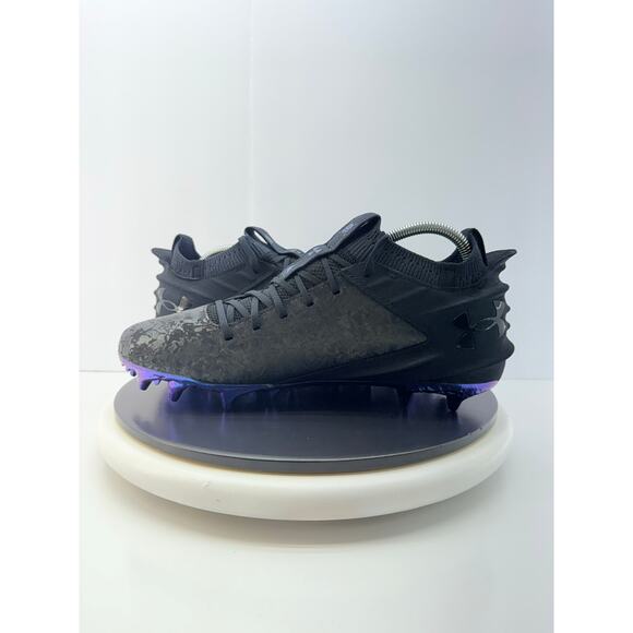 Under Armour Blur 2 MC Mens 16 Suede Black Mod Grey Football‎ Cleats 3027978-001